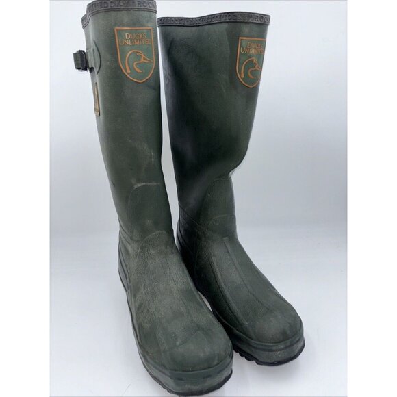 Rocky Ducks Unlimited Rubber hunting boots Mens 7 Women’s 9 - Picture 4 of 10
